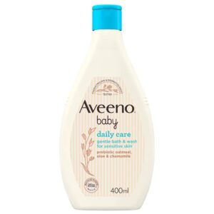 AVEENO® Daily Care Gentle Bath & Wash,400ml – Gentle Oatmeal Cleanser for Baby Skin | Yellow Touch