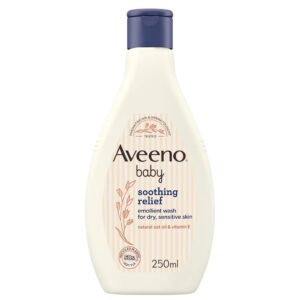 AVEENO® Baby Soothing Relief Emollient Wash – Gentle, Oatmeal Cleanser for Sensitive Baby Skin | Yellow Touch