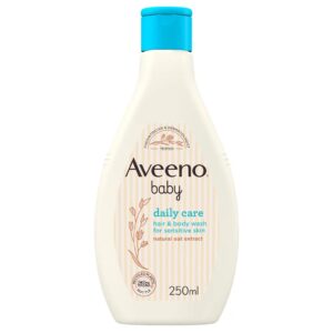 AVEENO® Daily Care Hair and Body Wash 250ml – Gentle Oatmeal Cleanser for Baby Hair & Skin | Yellow Touch