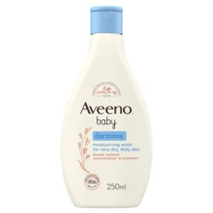 AVEENO® Baby Dermexa Moisturising Wash, 250ml – Gentle Oatmeal Cleanser for Sensitive Baby Skin | Yellow Touch